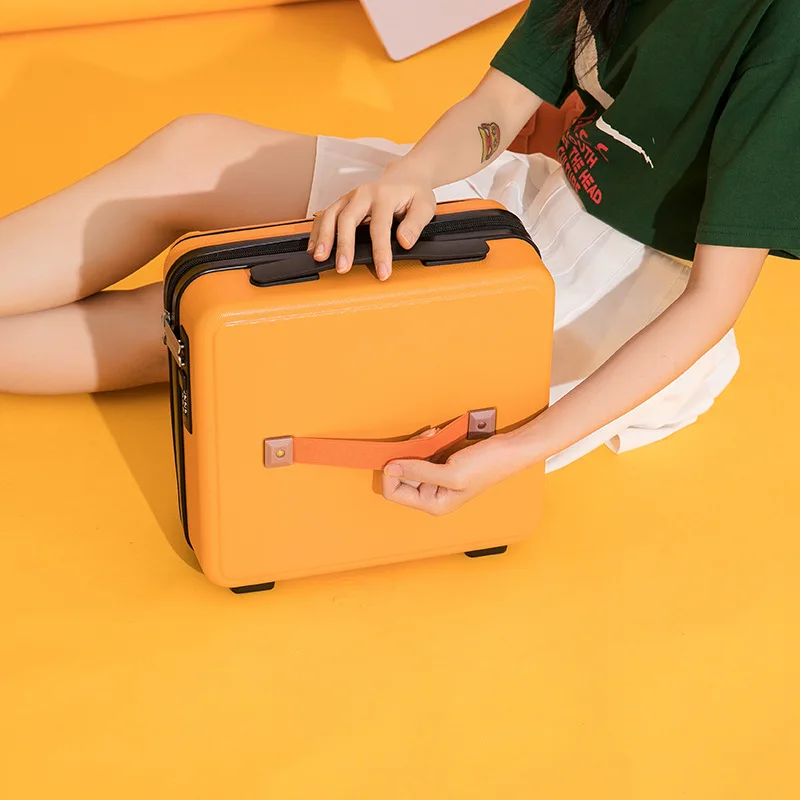 2024 Mini suitcase female small boarding code box student small fresh and high-value suitcase 13-inch box