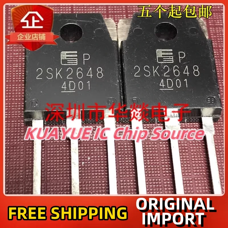 10PCS-30PCS   2SK2648   K2648  TO-3P  800V  9A   Fast Shipping Quality Guarantee