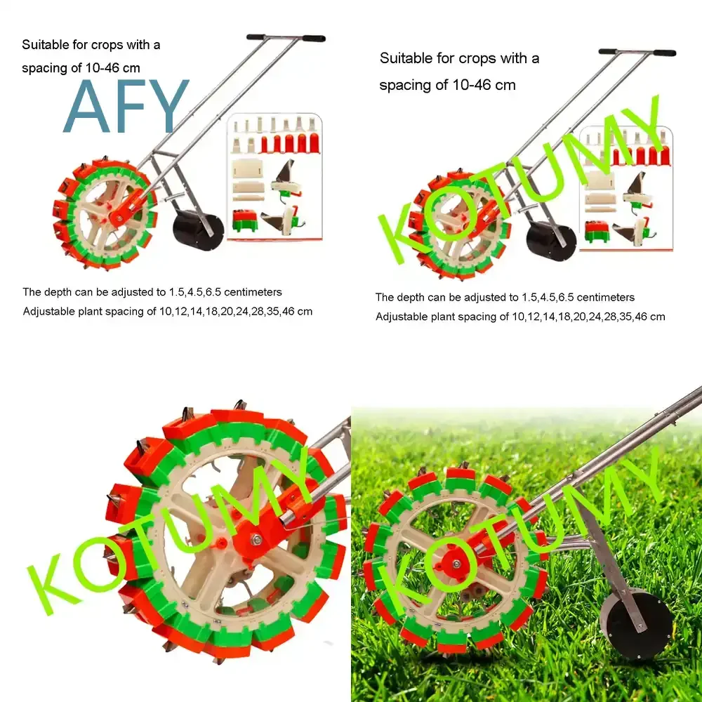 10-Mouth 12-Mouth Hand Push Seeder for Corn Peanut Sorghum Medicinal Plants Dense Planting Precise Spot Seeder Agricultural