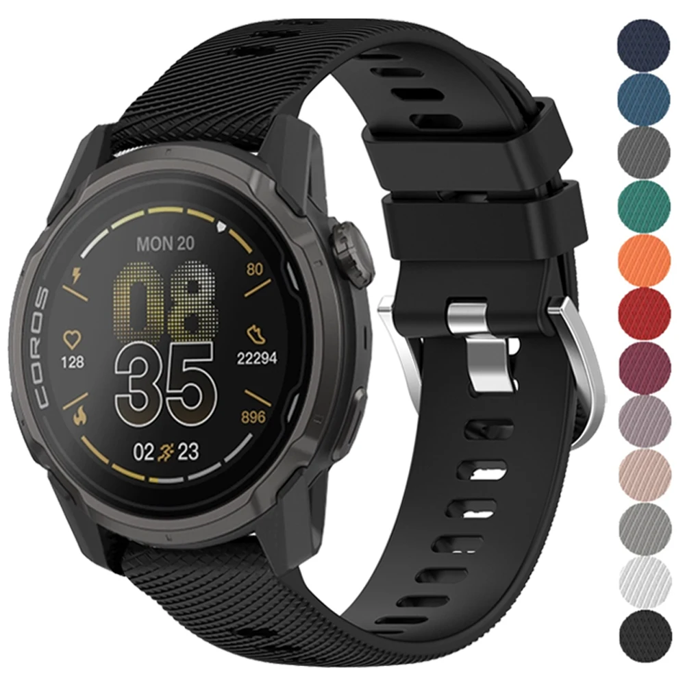 20 22 مللي متر سيليكون سوار ل كوروس APEX 4 42 مللي متر استبدال حزام ل كوروس بيس 3 2/APEX 42 مللي متر 46 مللي متر/APEX 2 برو الرياضة أشرطة ساعات يد