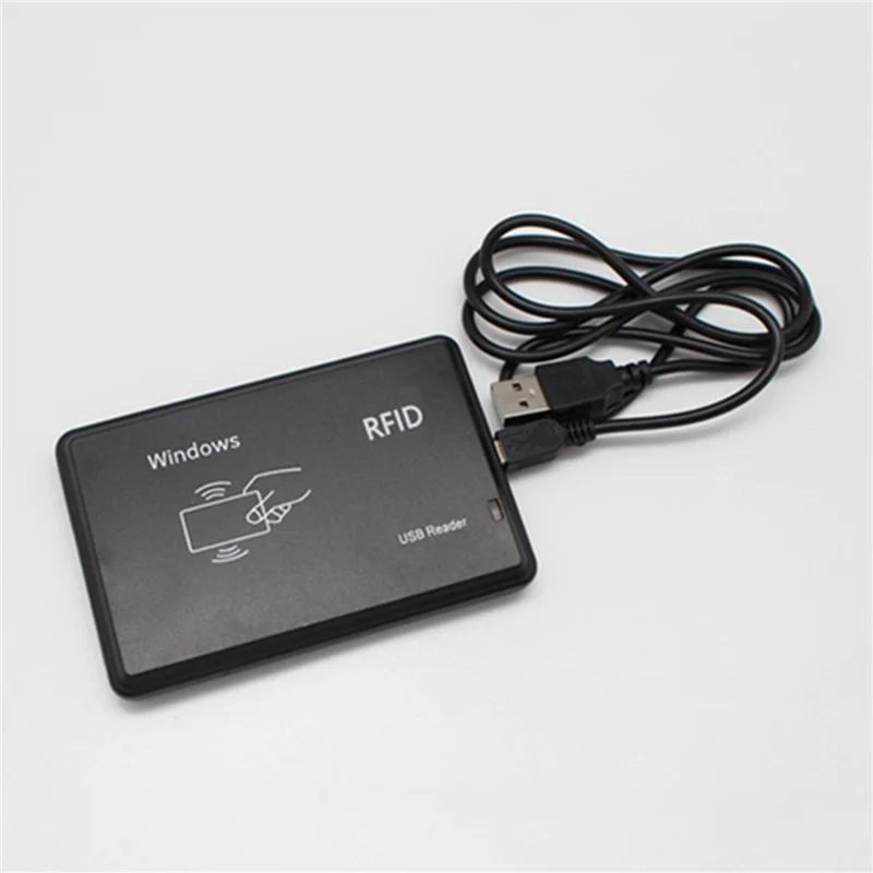 Lector de tarjetas inteligentes RFID BNVN-2X con puerto USB, tarjeta IC de 13,56 Mhz, sensibilidad sin contacto, sistema de ventana compatible con Linux