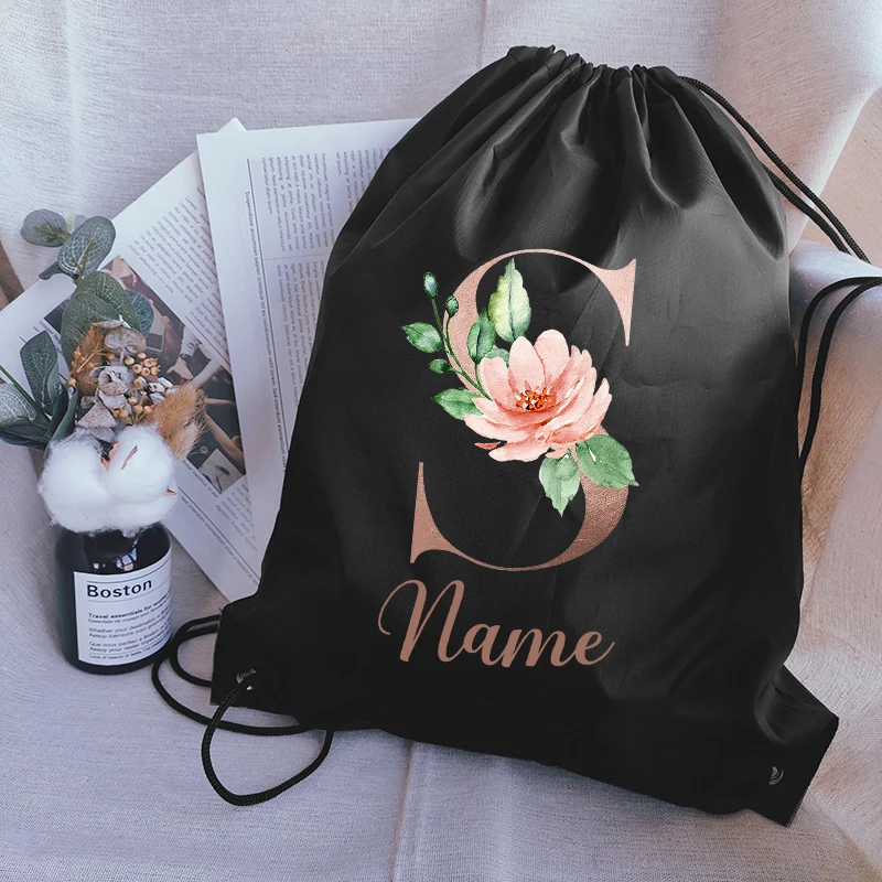 

Custom Name Eco Polyester Bundle Pocket Race Backpack Portable Waterproof Shopping Pack Backpacks Portable Women Outdoor Sports