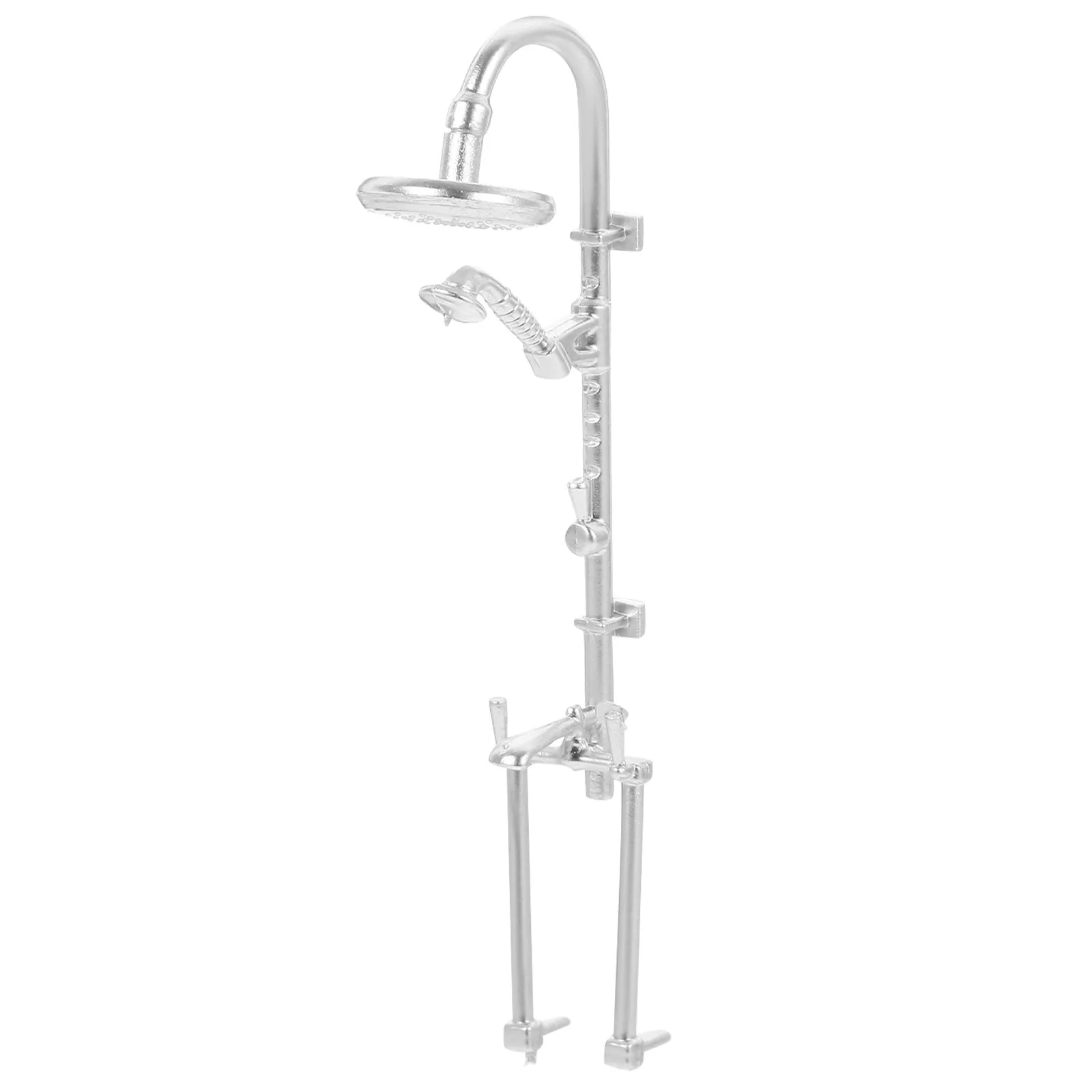 

Mini Bathroom Furniture Dollhouse Shower Head Mini Shower Room Scene Prop Bathroom Decoration Supplies Miniature Furniture