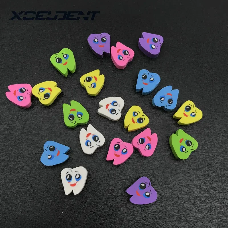 20pcs/bag Molar Shaped Tooth Rubber Erasers Dentist Dental Clinic School Gift Student Rubber