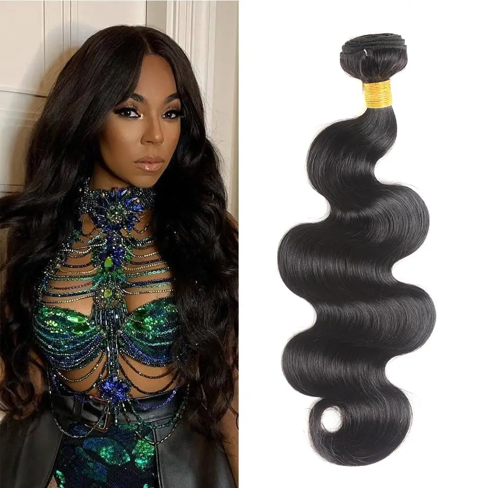 12A Brazilian Body Wave Human Hair, 1 Bundle 100% Raw Brazilian Native Human Hair Braided Bundles Natural Colour Extensions