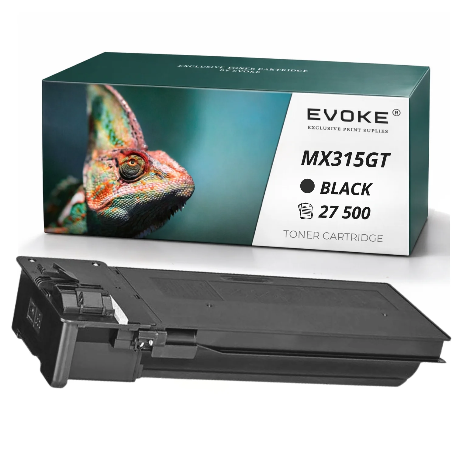 Evoke Compatibele Toner voor Sharp Mx-315Gt Mx315Gt Zwart 27500 Pagina's Mx-M265N Mx-M266N Mx-M316N1