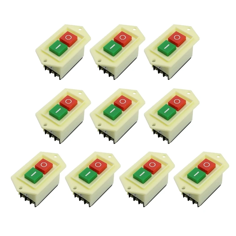 LC3-10 Starts Stop Push Button Switches on/Offs 10A/380V Table Drill GrinderSwitches Dropship