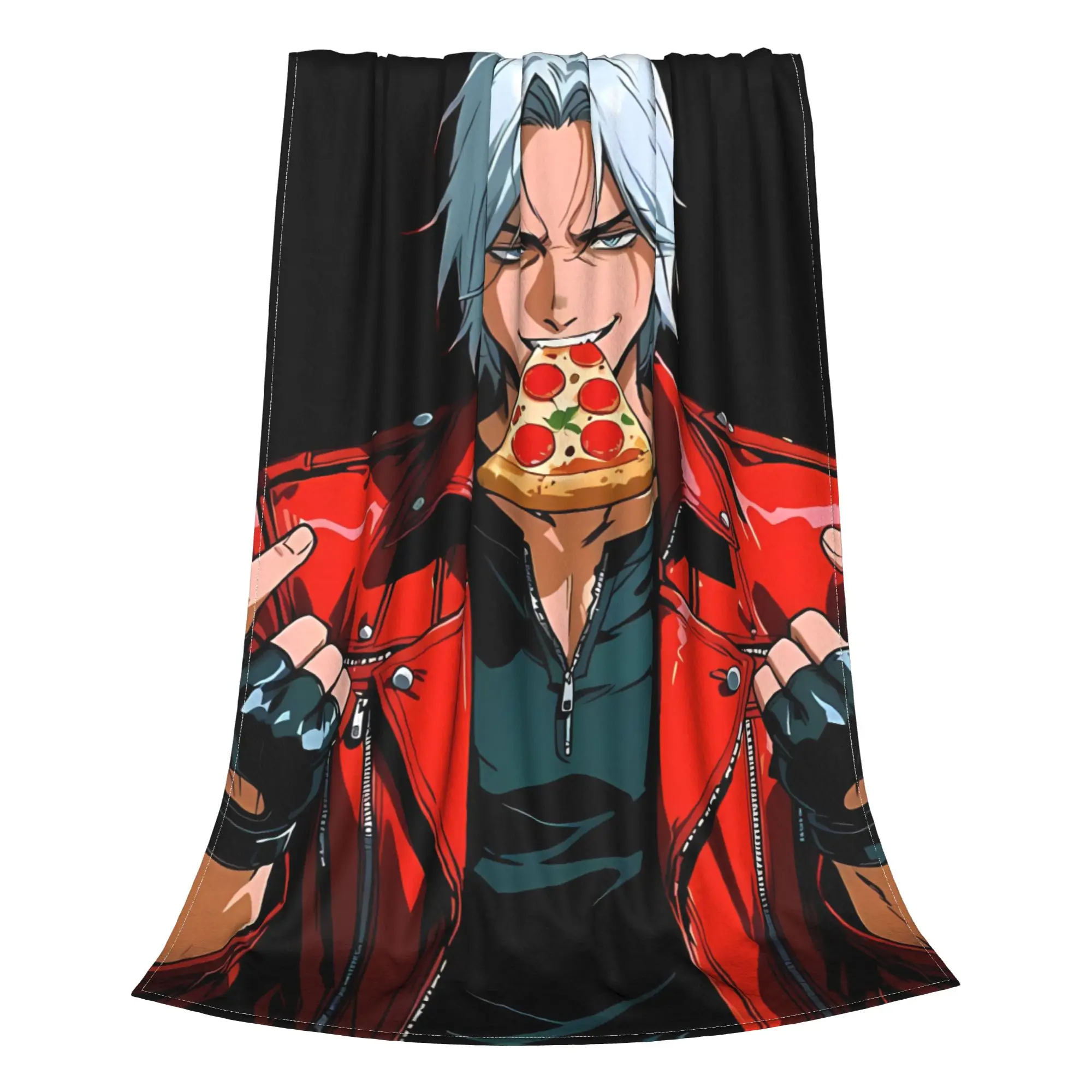 1PC Home Cute Room Decor Dark Style  Blanket Throw Blanket D-Devil May Cry Novelty Warm Blanket All Season