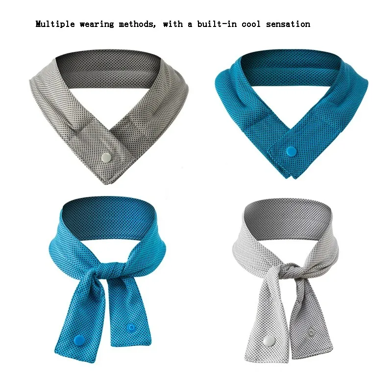 Cooling Ice Scarf Ice Scarf with A Natural Cool Feeling Sweat-wiping Towel Outdoor Ice Belt Sports Headscarf Cooling Cold Towel