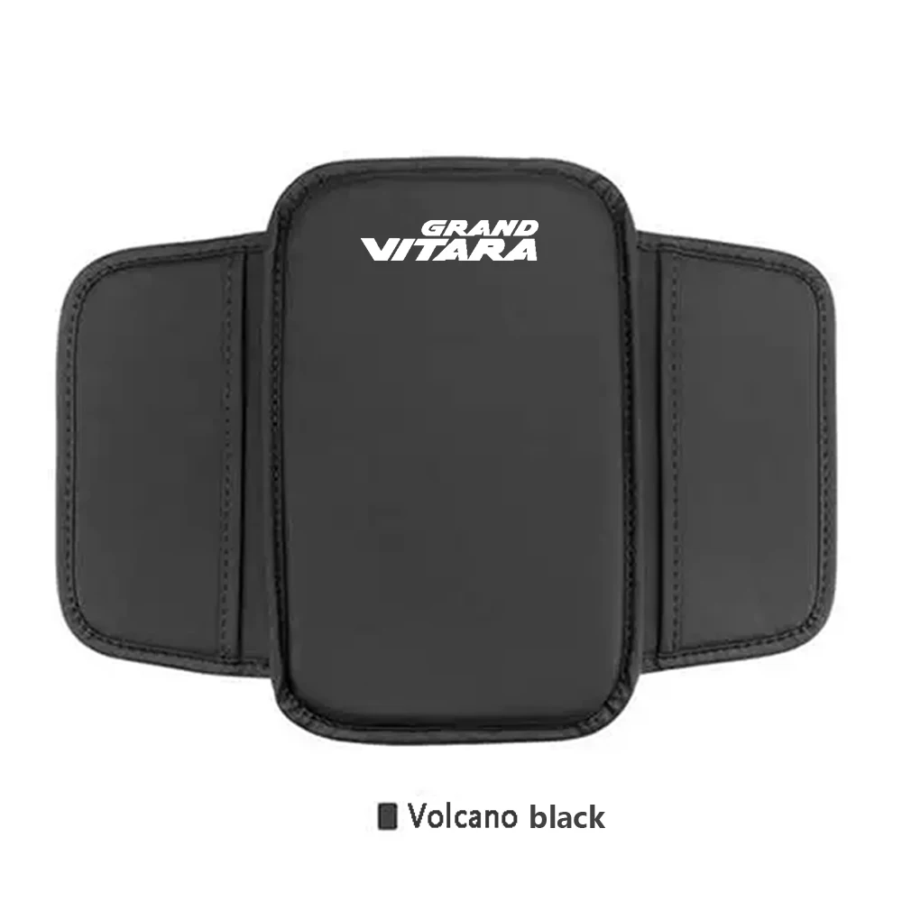 PU Leathe Center Console Heightening Comfort Armrest Pad Cover with Storage Pocket Anti Scratch For Suzuki Grand Vitara view 5