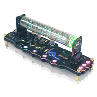 Nixie Tube Clock Kit IV18 Fluorescent Tube Clock 5V 1A Digital LCD Calendar Stopwatch Time Photo Display Desk Decoration Gifts
