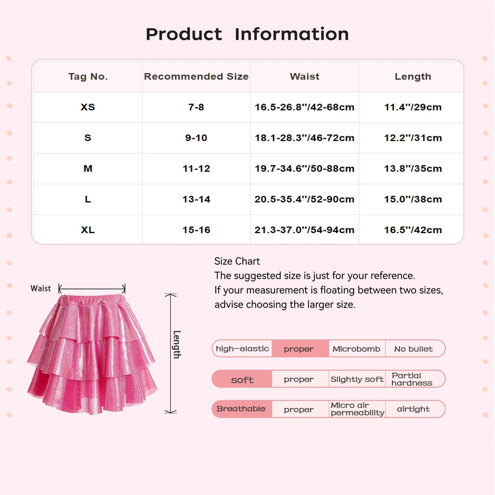 키즈 소녀 스커트 재즈 힙합 댄스웨어, 반짝이는 메탈릭 레이어드 프릴 스커트, 카니발 파티 무대 공연 코스튬, 패션