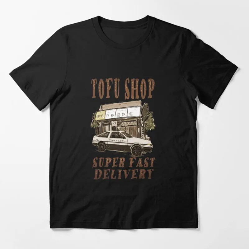 

Tofu shop 0128 Initial D - Retro Mountain Drift Racing Manga Gift T shirt Street Racer Anime print Graphic clothes All size Tops