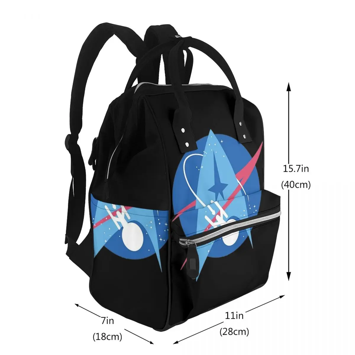Star Treks Science Fiction TV Series Student Backpack School Bag Hiking Travel Daypack for Men Women Bookbag Shoulder Bags