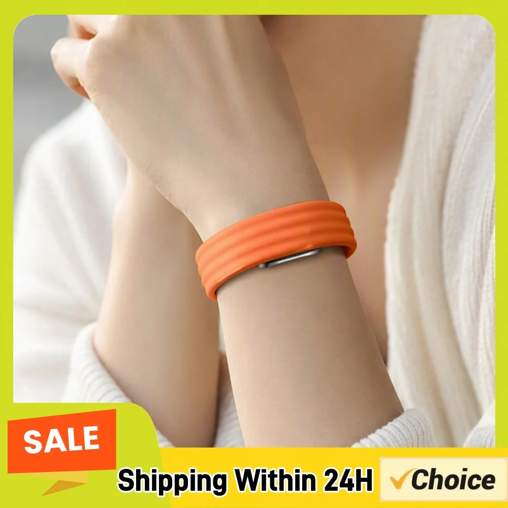 Applicable to Hume Band 2.0 Nylon Woven Hook-and-for Loop Breathable Sport Replacement Wristband Fitness Tracker