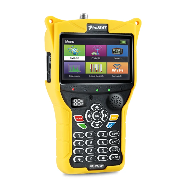 Findsat VF-9930 Signal finder DVB-S2T2 DVB-C MPEG4 H.265 Satellite finder VF9930 Satfinder Meter Satellite TV Receiver