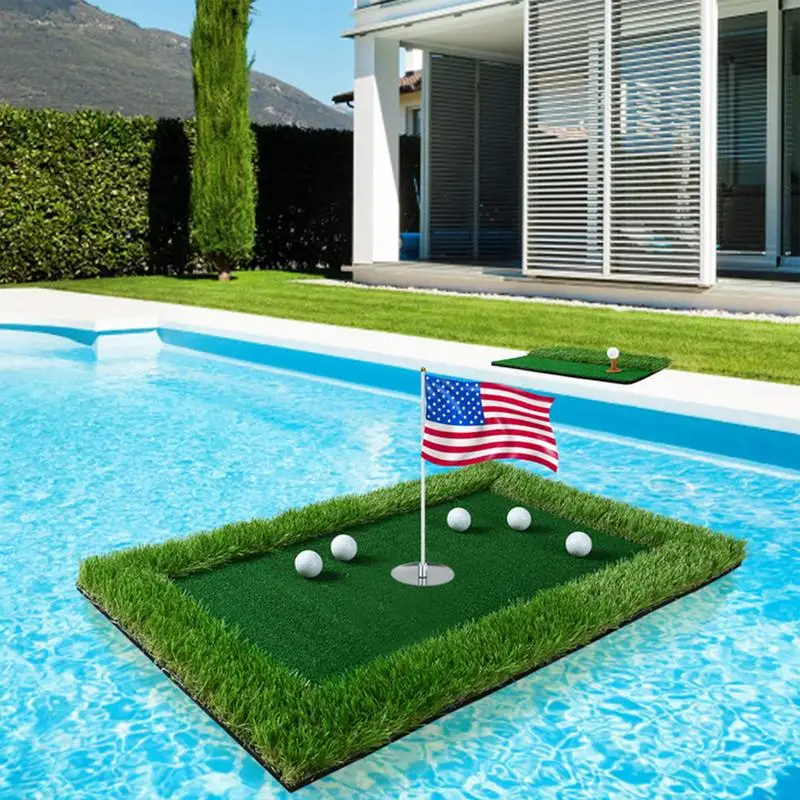 

Floating Golf Green Golf Chipping Game Set Practice Hitting Mat For Competition Training Activities For Improving Skills