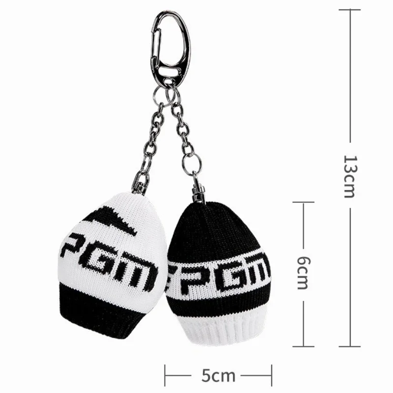 PGM Golf Knitted Ball Cover Men\'s and Women\'s Ball Clips Fashion Waist Bag Pendant Portable Buckle Chain QJ003