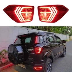 2Pcs Exterior Modified LED Rear Lamp Light With Driving Light Brake Light Turn Signal Fit For 2019 Ford Ecosport 2013 - 2018