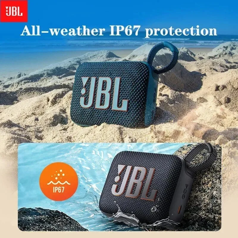 JBL GO4 Small Portable Stereo Bluetooth Speaker IP67 Dustproof Waterproof Durable Housing Warm Outdoor Gathering Audio