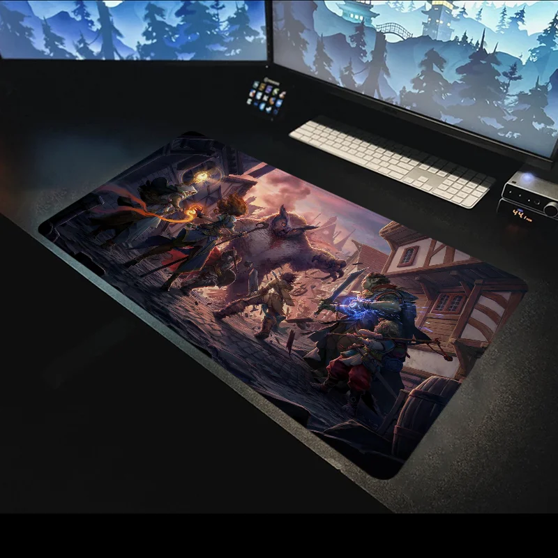 Anime Mouse Pad Gaming Accessories P-Pathfinder Game Mats Deskmat Desk Mat Mousepad Gamer Mause Office Pads Pc Xxl Desktop Large