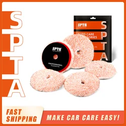 (Single Sales) SPTA URO-Fiber Microfiber Pad for Car Compounding, Cutting, Buffing, Waxing, and Polishing For Ro/DA Car Polisher