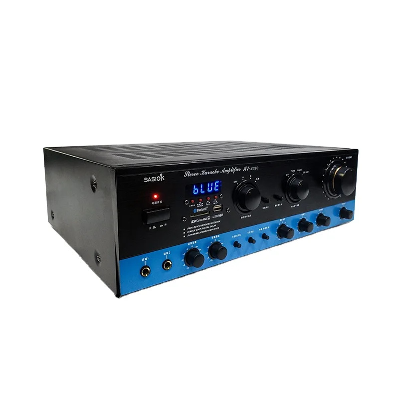 

Power Stereo Home Theatre System Amplifier Professional with USB/SD/FM/BT Manufacture Amplifiers