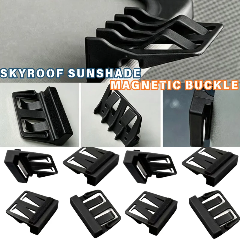 6/8pcs Auto Sunroof Sunshade Holder Clamp Car Sun Visor Screen Fix Buckle Prevent Sunshade Falling Off Interior Accessory