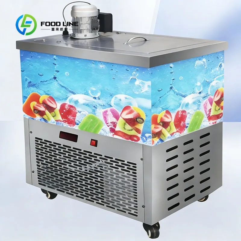 

Customized Heavy Duty Commercial Popsicle Machine High Power Deep Freezing Ice Lolly Machine For Large Scale Food Processing