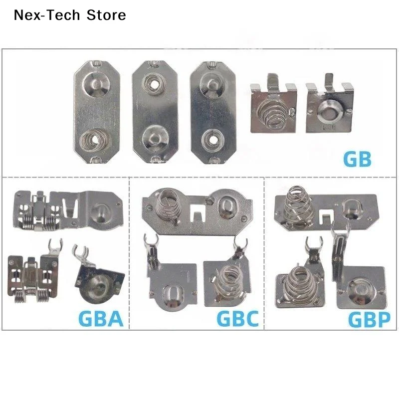 1/5 Sets Housing & Mainboard Advance Color Battery Terminals Spring Contacts For GB GBA GBC GBP Gameboy Remote Console