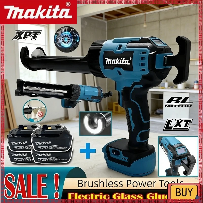 マキタコードレス電動グルーガン多機能電動コーキングガンポータブルグルー18v充填シーリング電動工具