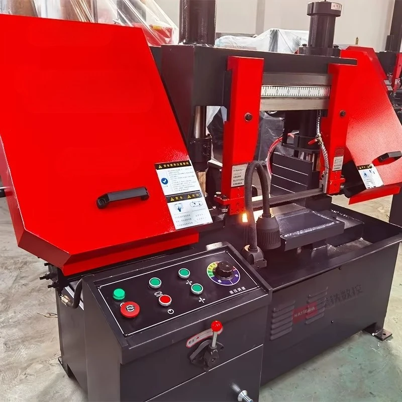 GB4230 Band Saw Metal Cutting Machine 4.0Kw Motor Small Portable Multifunctional Horizontal Belt Saw