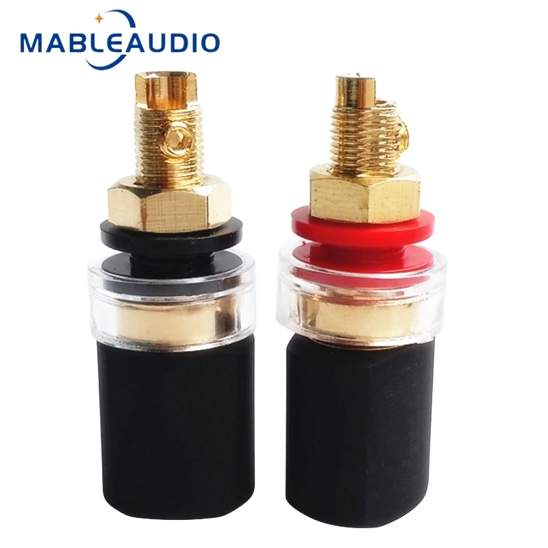 1PCS 564 Gold-plated Nickel Plated Audio Power Amplifier Terminal Post Speaker Terminal Base