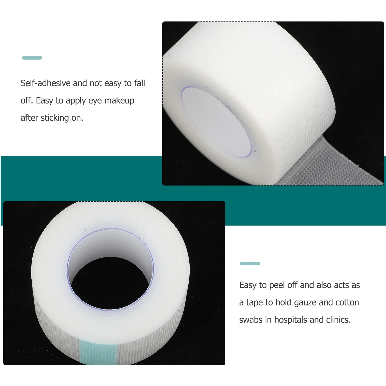 

4 Rolls Double Eyelid Tape PE Material Self Adhesive Easy Apply Peel Eye Makeup Stickers Medical Use LightweightBreathable Safe