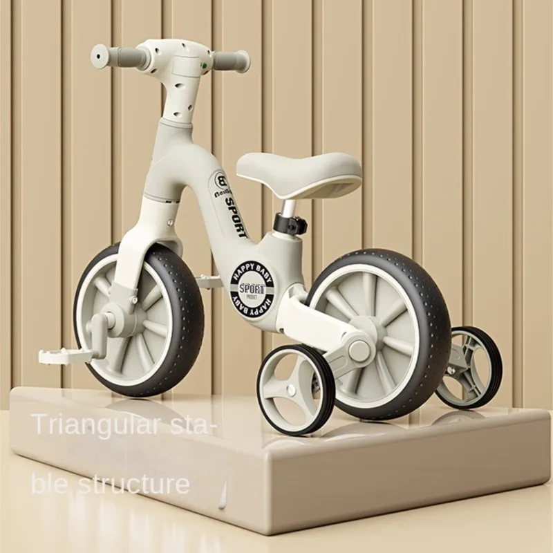 Cooya-Vélo d'équilibre multifonction pour enfants, tricycle à pédales, lumières musicales, voiture polyvalente, garçons et filles, nouveau