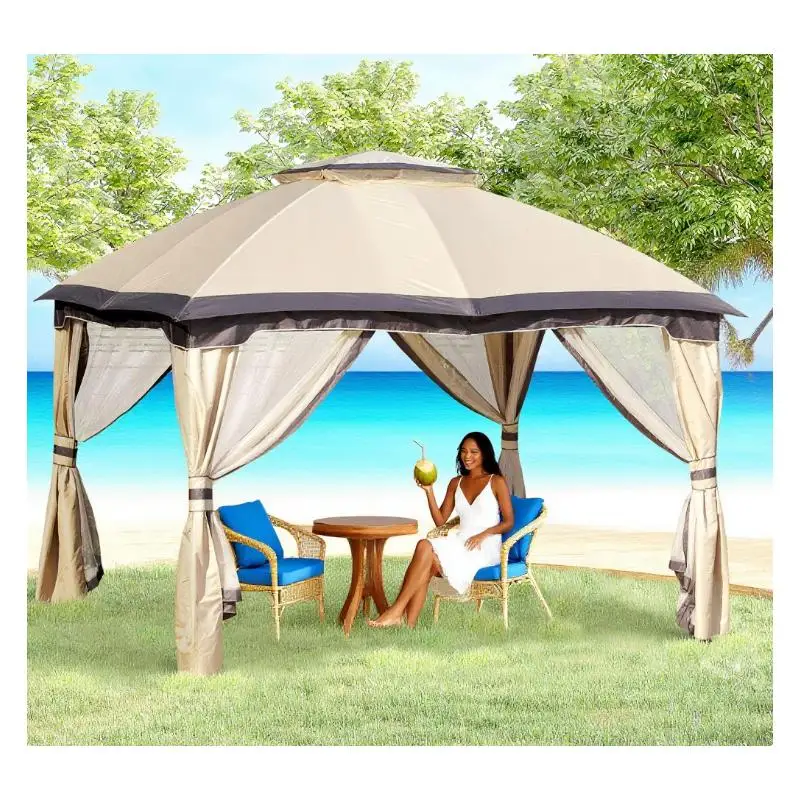

Outdoor Patio Gazebo Canopy Shelter for Garden and Backyard Use