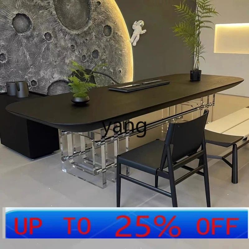 

LMM Modern Light Luxury High-end Solid Wood Tea Table New Chinese Zen Style