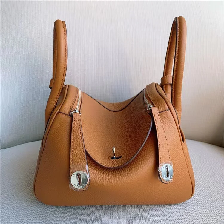 New Classic Genuine Leather Women Handbags Fashion Lady Cowhide Shoulder Bags Luxury Designer Casual Tote Crossbody Bag