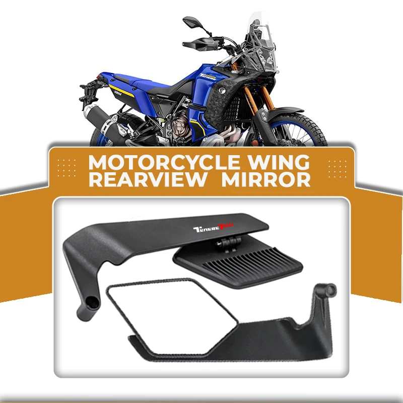 

Folding Motorcycle Wind Wing Aluminum Alloy Side Rearview Mirror For Yamaha TENERE 700 Tenere700 Super Tenere T700 SuperTenere