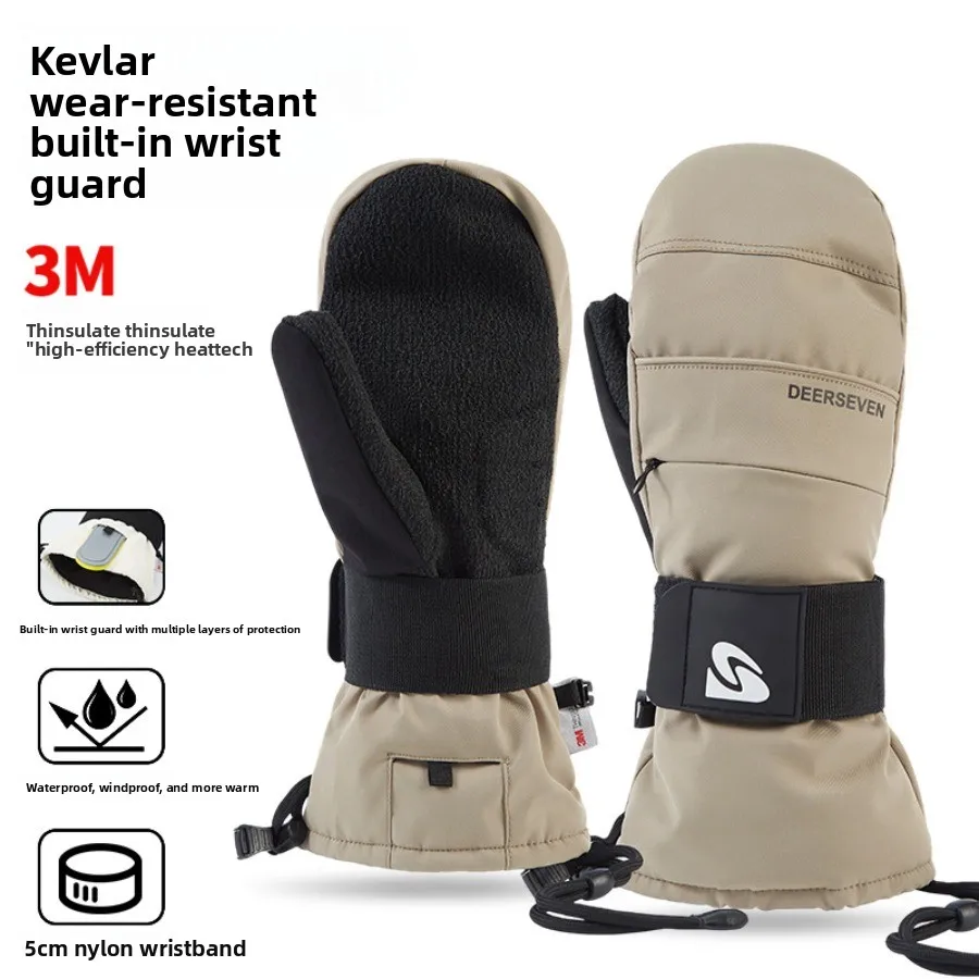 

New Thermal Ski Gloves Kevlar Reinforced Winter Motorcycle Riding Warm Windproof Waterproof Touchscreen Snowboard Cycling Work​