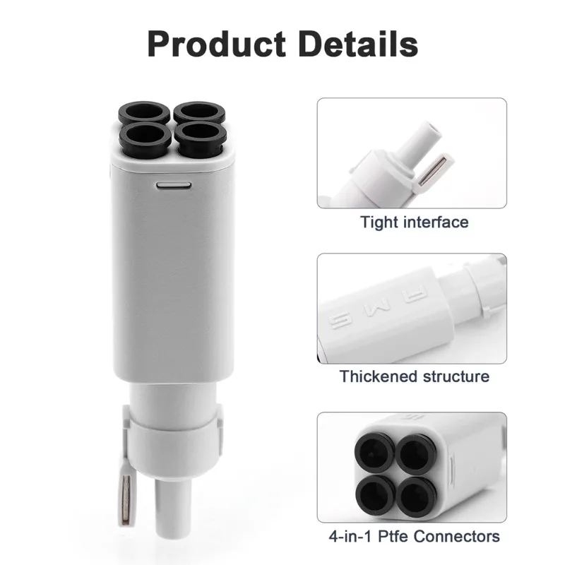 1/2/4PCS 5 Ports Filament Feed Hub Component For Bambu Lab AMS Lite 3D Printer AMS Lite Five-way Connector