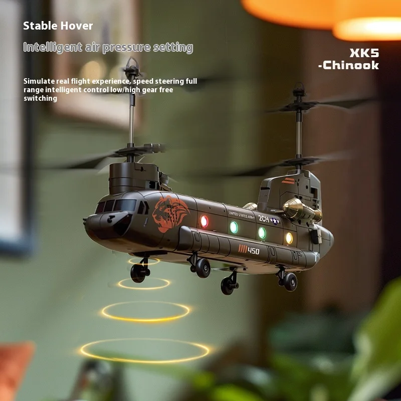 Zhinugan Remote-Controlled Helicopter Super Large Toy Airplane Transport Plane Fighter Plane Gift Simulation Quadcopter Mode Toy