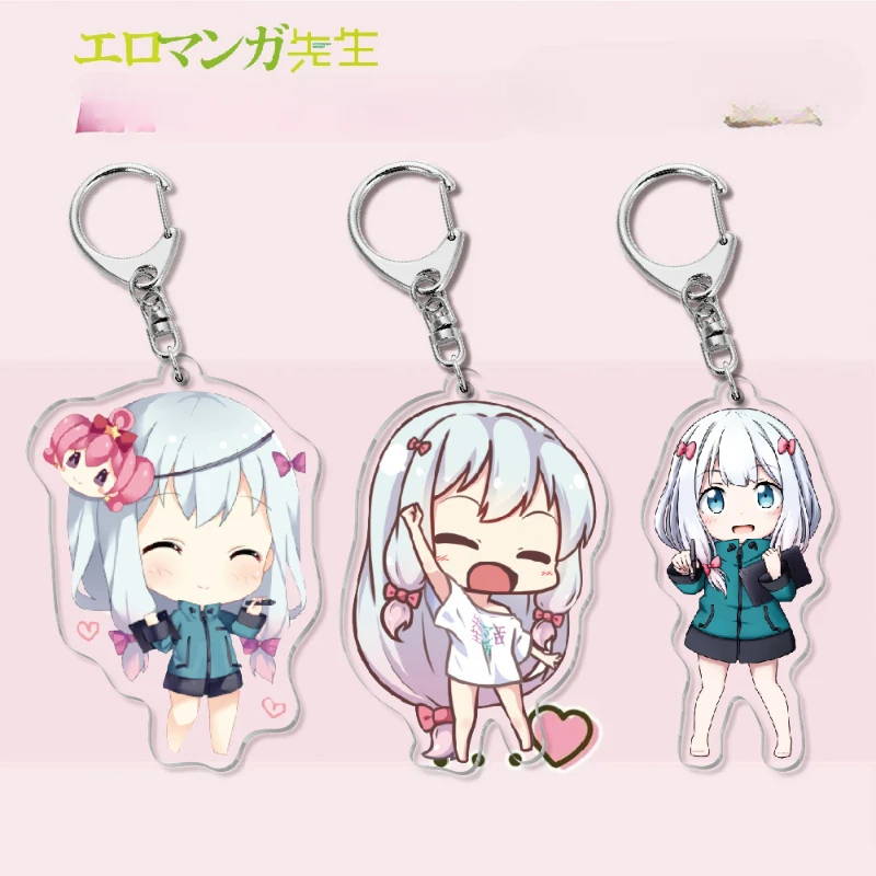 Izumi Sagiri Izumi Masamune Popular Anime bidimensional periférico acrílico llavero mochila colgante cómic exposición regalos