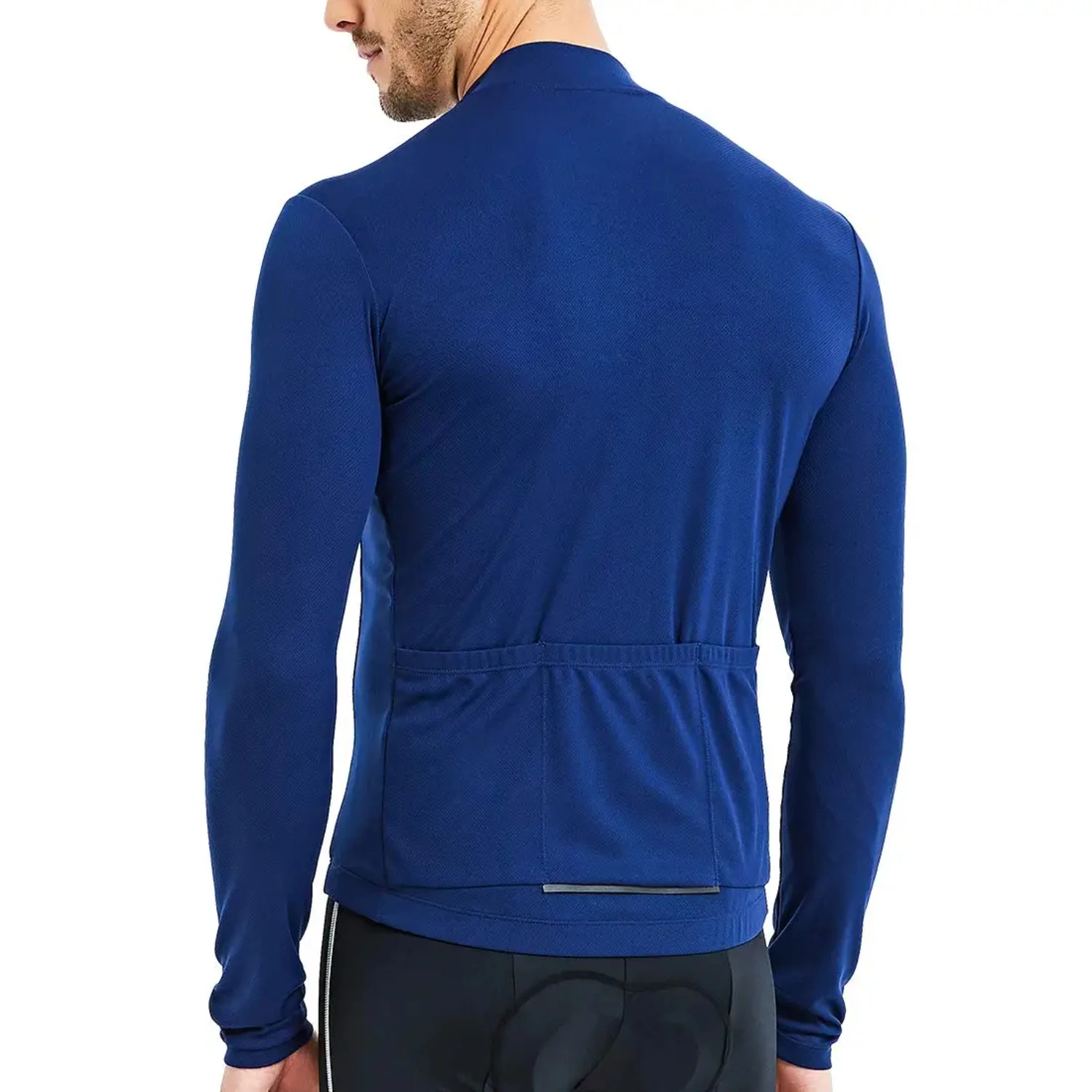 Men's Long Sleeve Cycling Jersey Moisture Wicking Sports T-Shirt