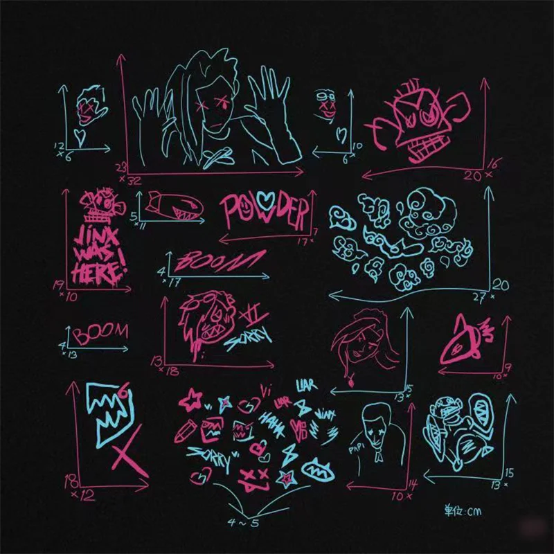 

Explosive explosion stickers Jinx Graffiti Car Stickers Motorcycle Personalized Stickers Jinx stickers for car windows