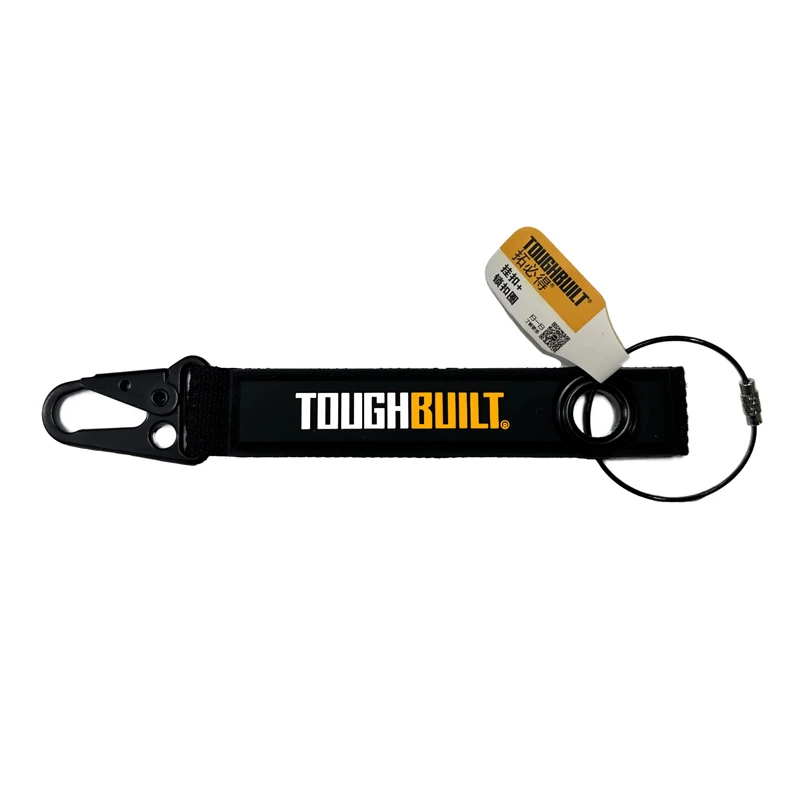 TOUGHBUILT TB-54S2-C Tool Clip (With Coated Metal Ring And Nylon Webbing) – Portable Carabiner-Style Hook