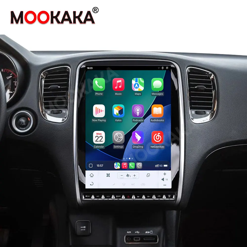 Android 15 Auto Carplay Multimedia Player For Dodge Durango 2014-2020 Car Radio Stereo GPS Navigation 14.5