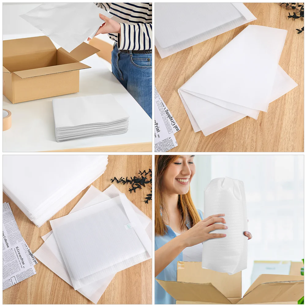 100 Pcs Bubble Packaging Bag Cushioning for Shipping Foam Wrap Glasses Pearl Cotton