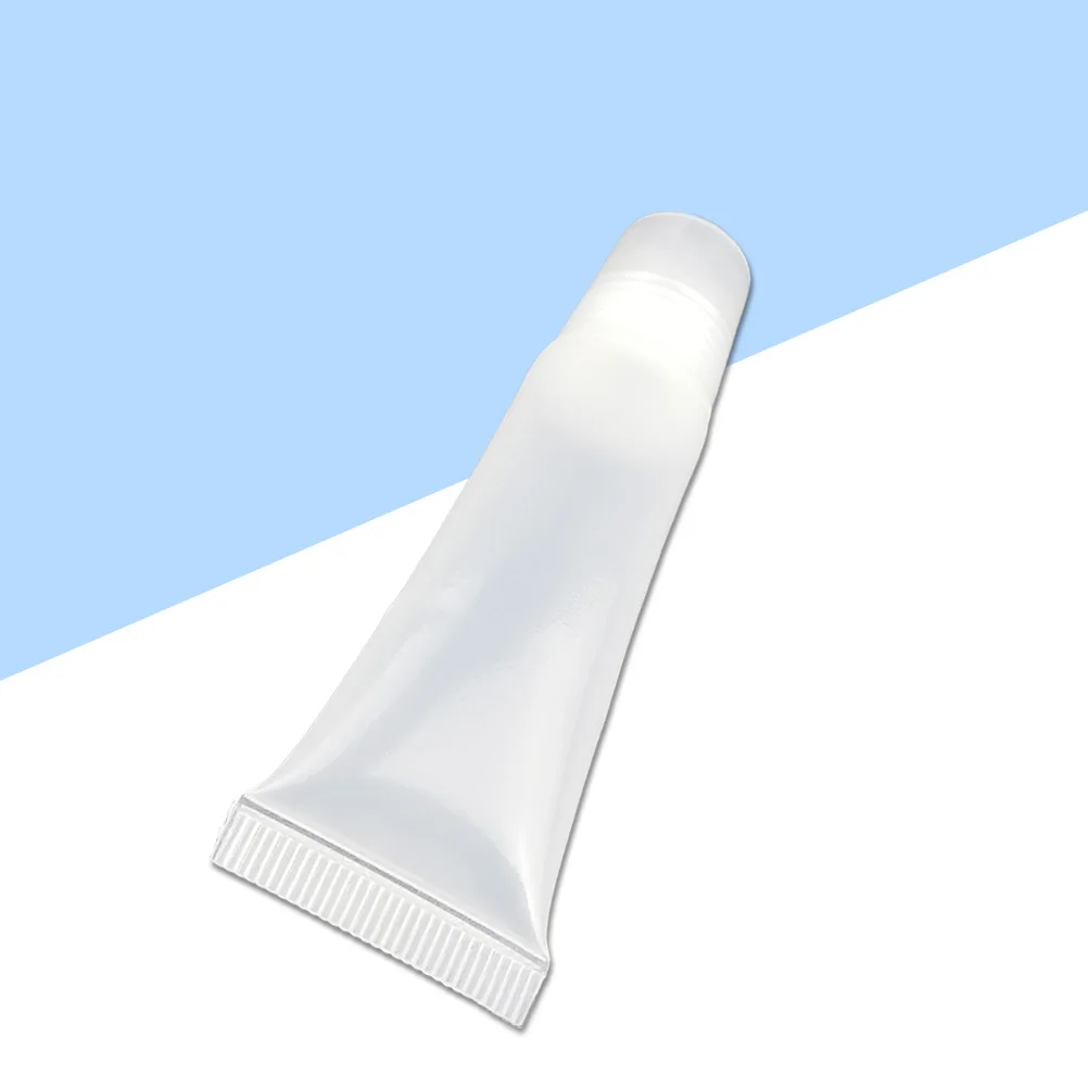 

5Pcs Lip Balm Tubes with Caps Turn Wheel Mechanism Natural Polypropylene Standard 10ml Empty Lip Container Tubes