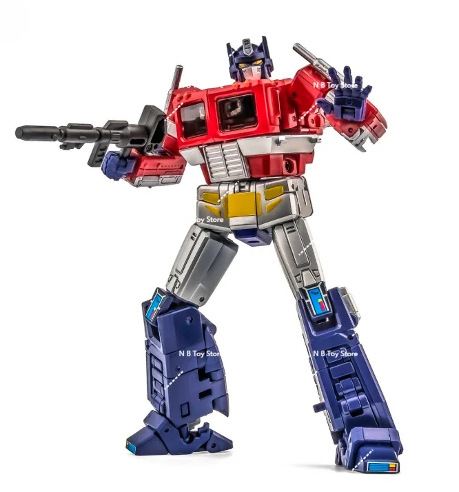 In Stock Newage NA Transformed Toys G1 Optimus Prime H27EX Fine-coated Version with Carriage Action Figures